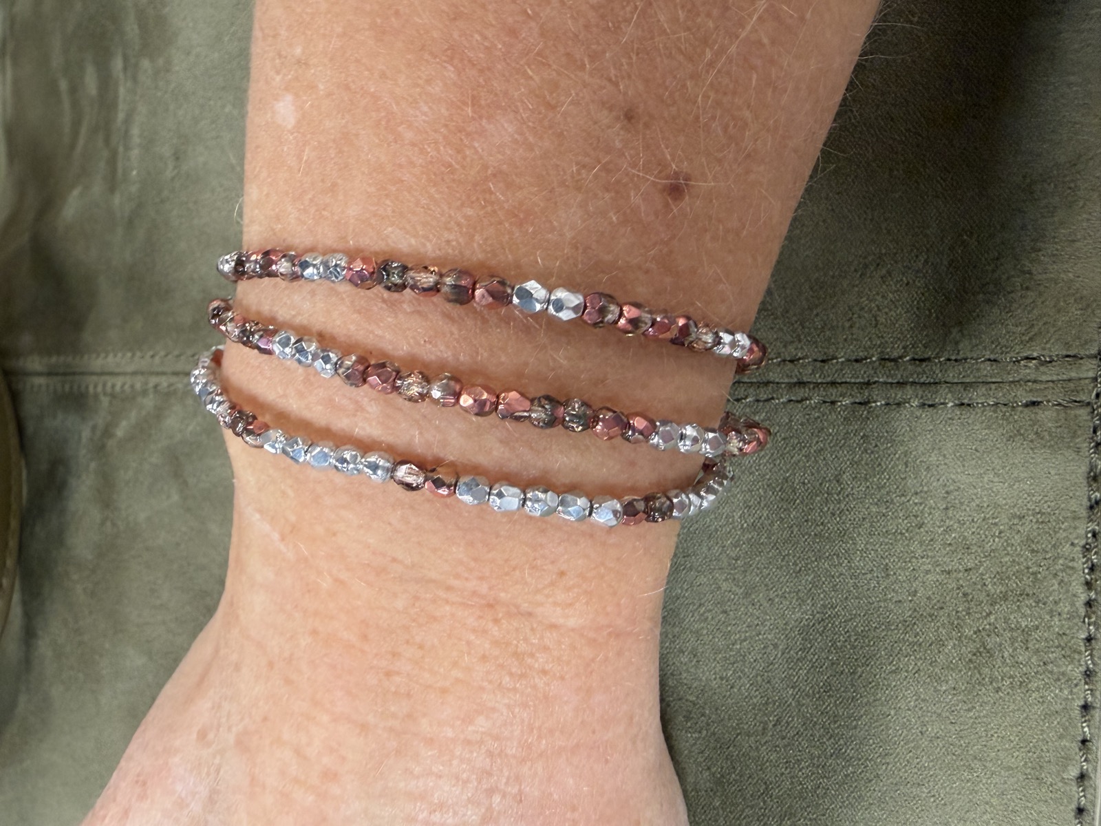 Handmade bracelet detail